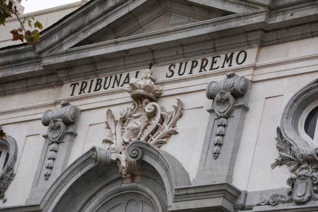 Archivo - Detalle de la fachada del Tribunal Supremo Archivo - Detalle de la fachada del Tribunal Supremo