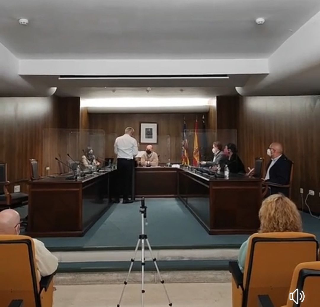 Acto de toma de posesión en el ayuntamiento de Teulada Acto de toma de posesión en el ayuntamiento de Teulada