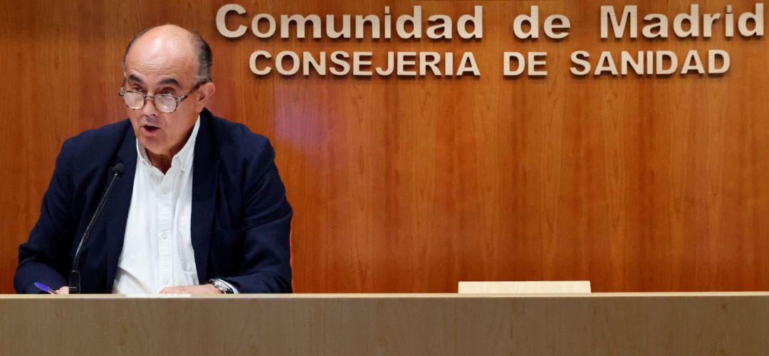El viceconsejero de Salud Pública y Plan COVID-19 de la Comunidad de Madrid, Antonio Zapatero, ofrece una rueda de prensa este viernes en Madrid para ofrecer datos actualizados sobre la situación epidemiológica y asistencial en la región por coronavirus El viceconsejero de Salud Pública y Plan COVID-19 de la Comunidad de Madrid, Antonio Zapatero, ofrece una rueda de prensa este viernes en Madrid para ofrecer datos actualizados sobre la situación epidemiológica y asistencial en la región por coronavirus