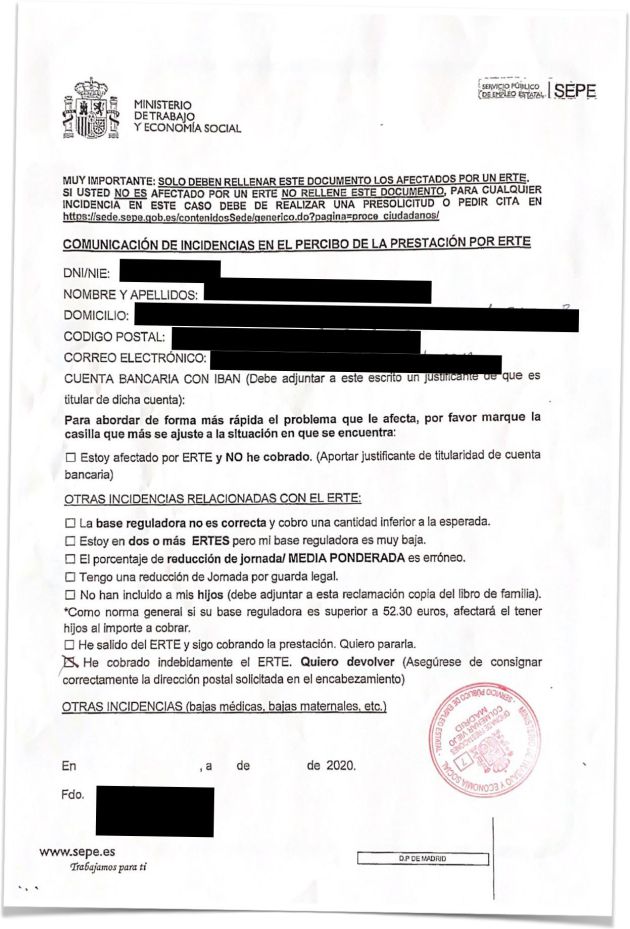El catálogo de errores más frecuentes del Servicio de Empleo Y Ministerio de Trabajo El catálogo de errores más frecuentes del Servicio de Empleo Y Ministerio de Trabajo
