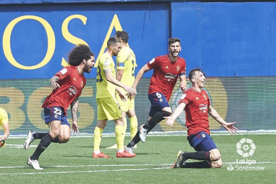 Budimir celebra el gol de la victoria en Villarreal Budimir celebra el gol de la victoria en Villarreal
