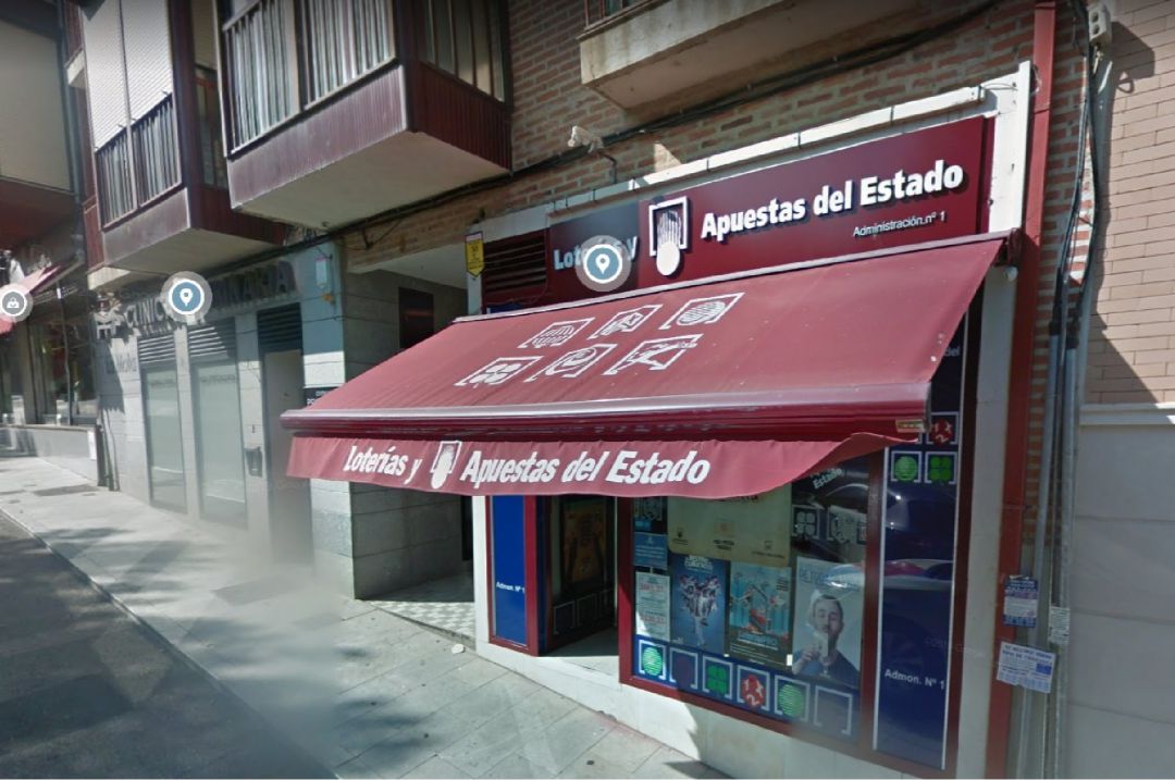 Administración donde se selló el pleno en la Bonoloto Administración donde se selló el pleno en la Bonoloto