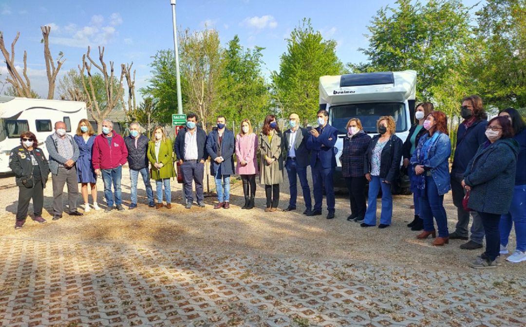 Acto de inauguración del parking de autocaravanas en Argamasilla de Alba Acto de inauguración del parking de autocaravanas en Argamasilla de Alba