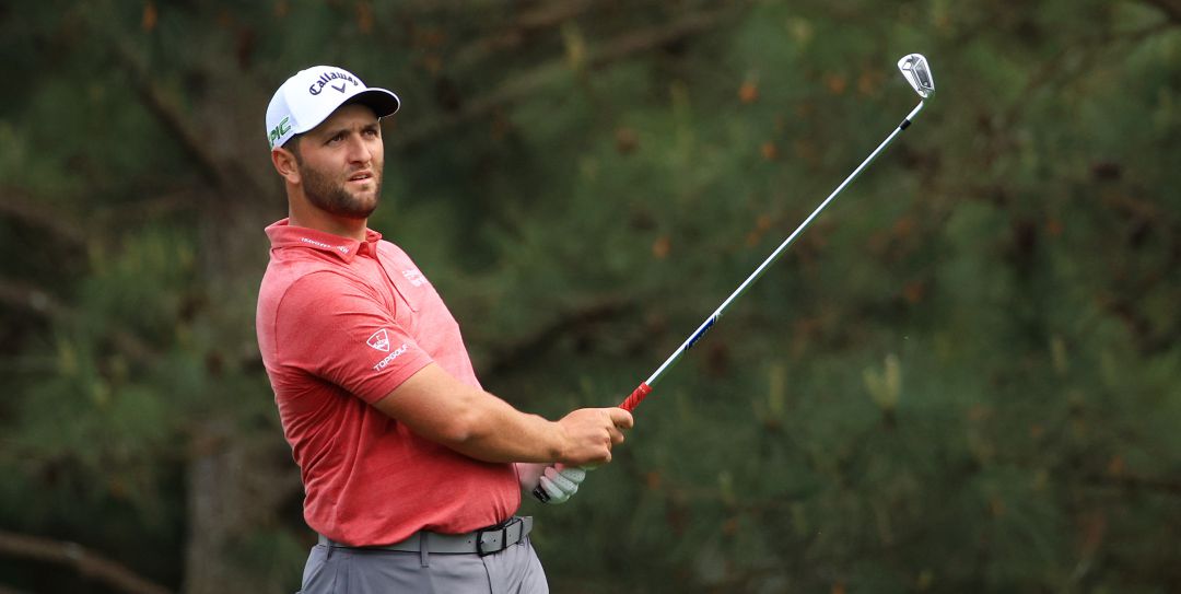 Jon Rahm, tras ejecutar un golpe en Augusta Jon Rahm, tras ejecutar un golpe en Augusta
