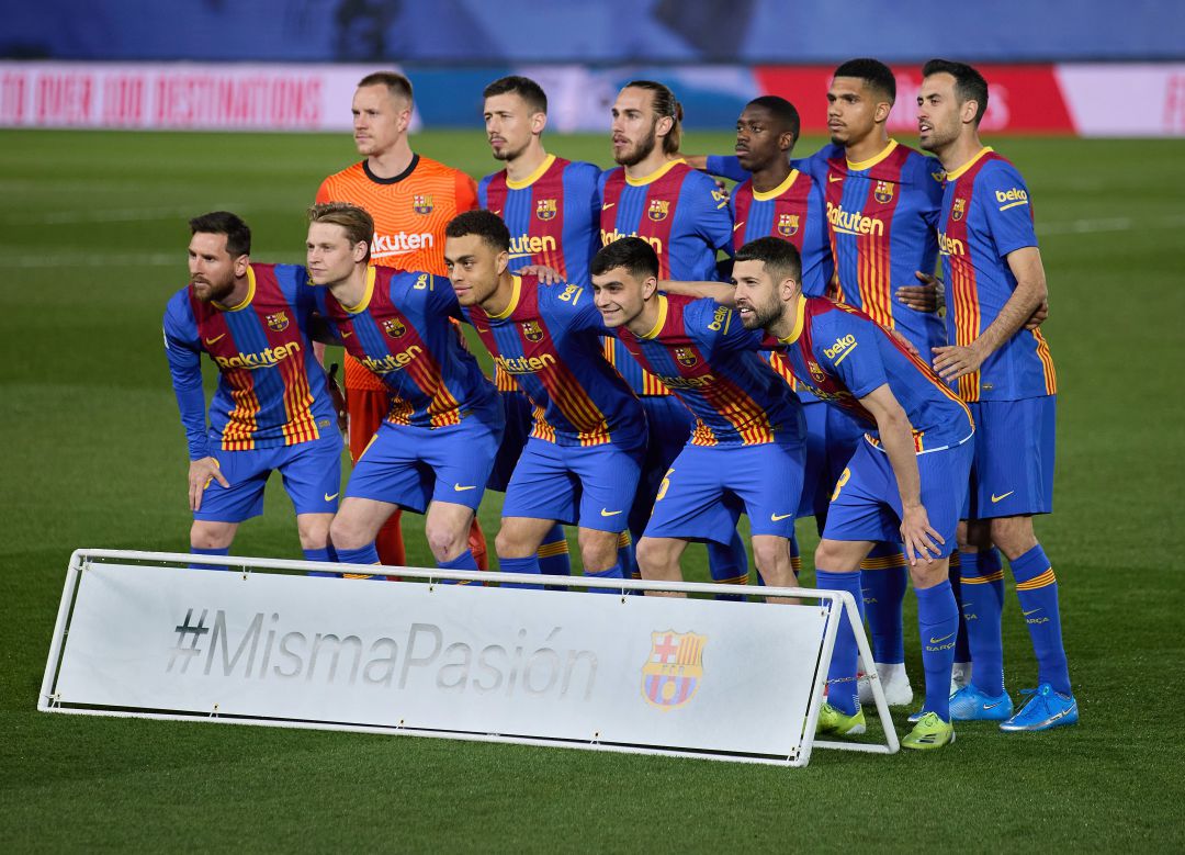 Los jugadores del Barça, antes del Clásico. Los jugadores del Barça, antes del Clásico.