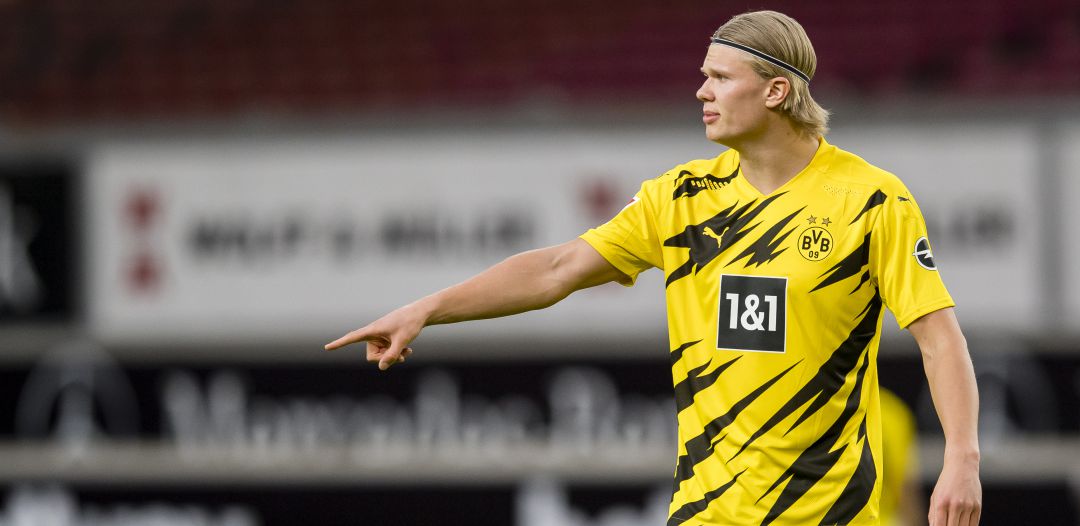 Erling Haaland, durante su último partido de Bundesliga con el Dortmund Erling Haaland, durante su último partido de Bundesliga con el Dortmund
