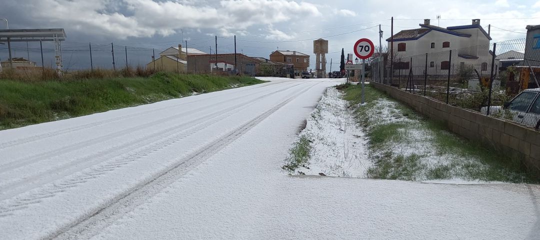 Imagen del granizo de este fin de semana en la provincia Imagen del granizo de este fin de semana en la provincia
