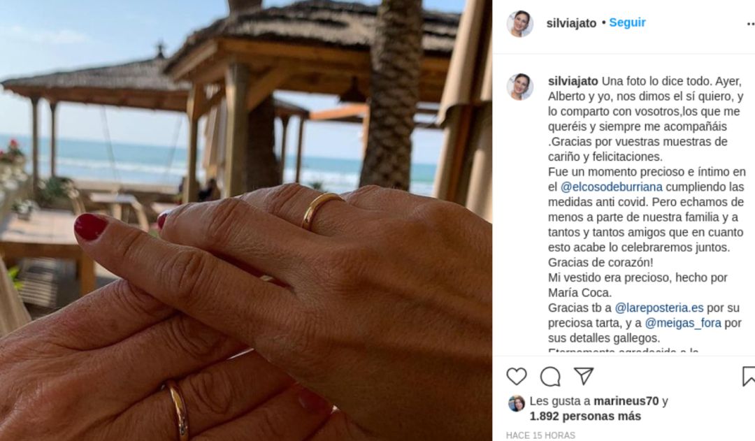 Publicación de Silvia Jato en Instagram Publicación de Silvia Jato en Instagram