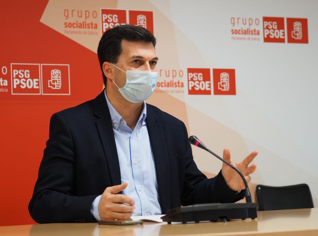 El líder del PSdeG-PSOE en una comparecencia en el Parlamento El líder del PSdeG-PSOE en una comparecencia en el Parlamento