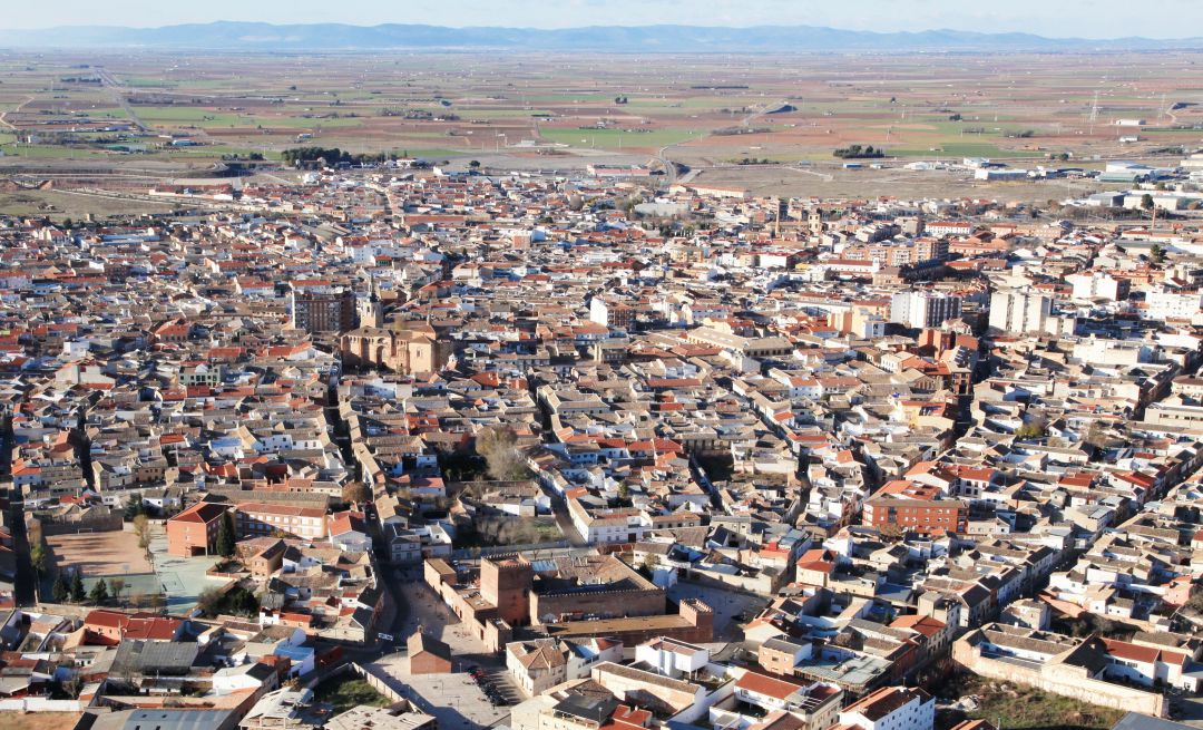 Imagen aérea de la localidad manzanareña Imagen aérea de la localidad manzanareña