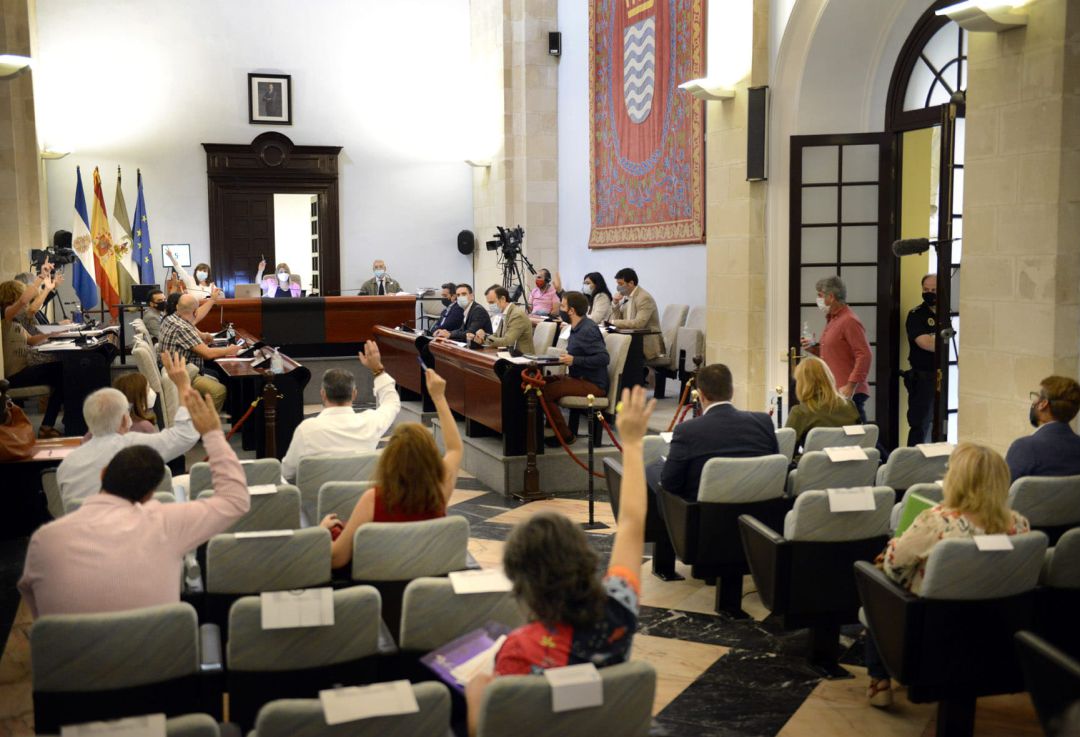Sesión plenaria en el Ayuntamiento de Jerez Sesión plenaria en el Ayuntamiento de Jerez
