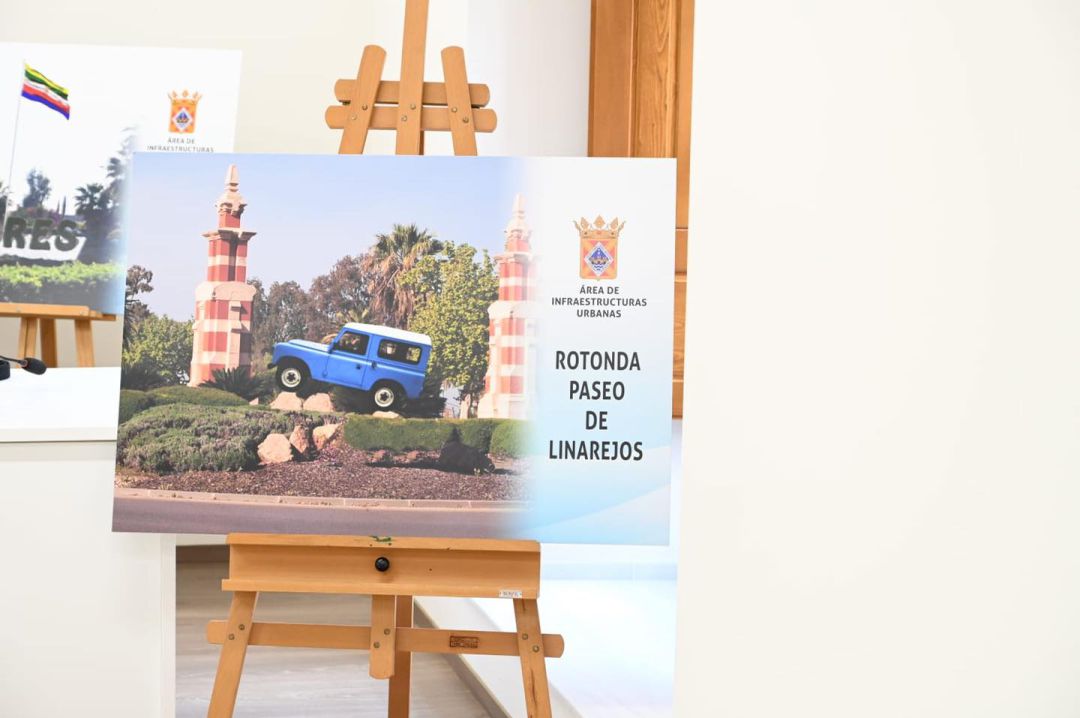 Proyecto del monumento al Land Rover en el Paseo de Linarejos. Proyecto del monumento al Land Rover en el Paseo de Linarejos.