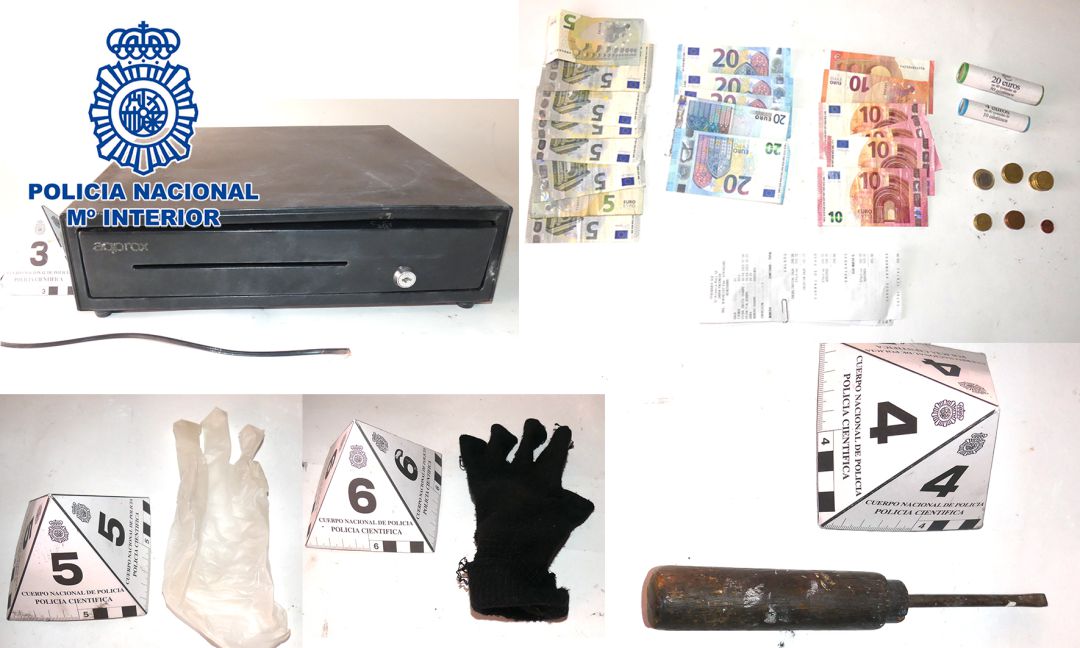 Parte del material incautado por la Policía Nacional en Palencia Parte del material incautado por la Policía Nacional en Palencia