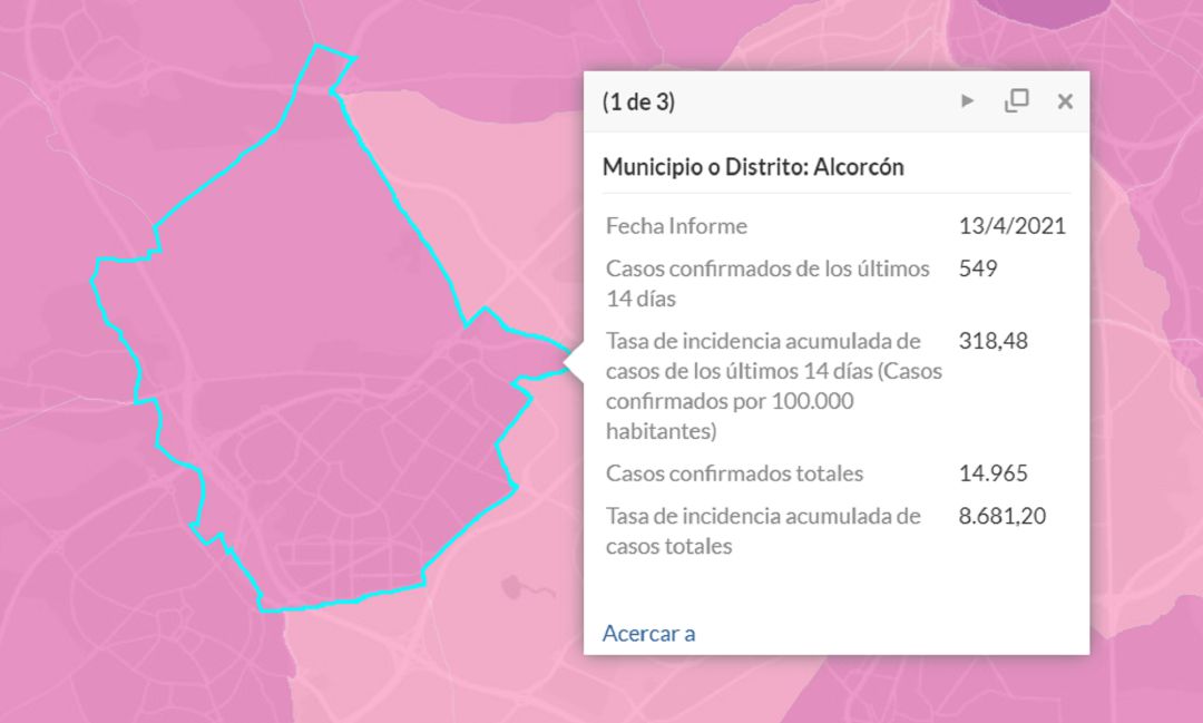 Situación epidemiologica en Alcorcón a 13 de abril de 2021 Situación epidemiologica en Alcorcón a 13 de abril de 2021