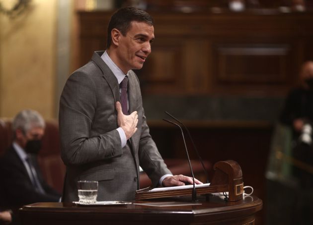 El presidente del Gobierno, Pedro Sánchez, idurante la sesión plenaria del Congreso de los Diputados. El presidente del Gobierno, Pedro Sánchez, idurante la sesión plenaria del Congreso de los Diputados.