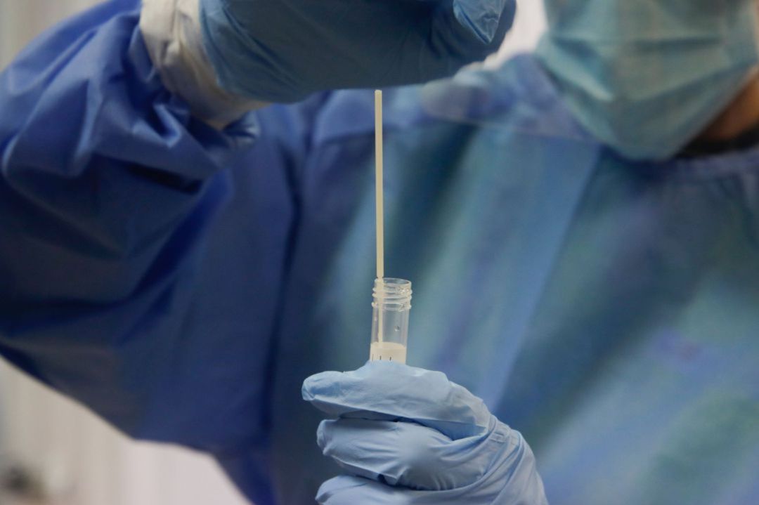 Realización de un test de coronavirus Realización de un test de coronavirus