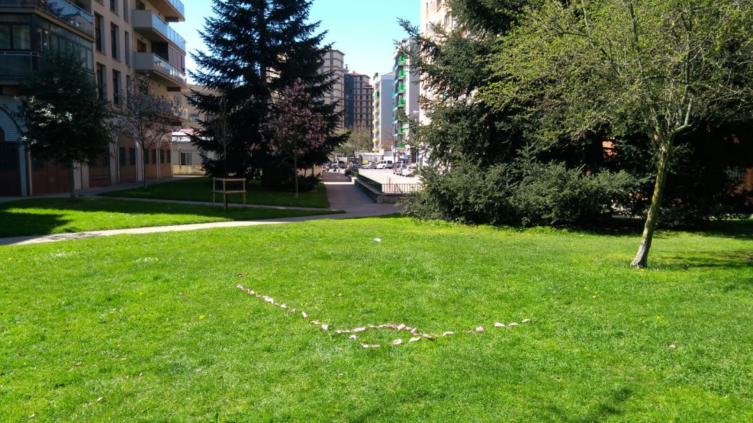 El córner donde estaba ubicado el viejo campo de San Juan en Pamplona El córner donde estaba ubicado el viejo campo de San Juan en Pamplona