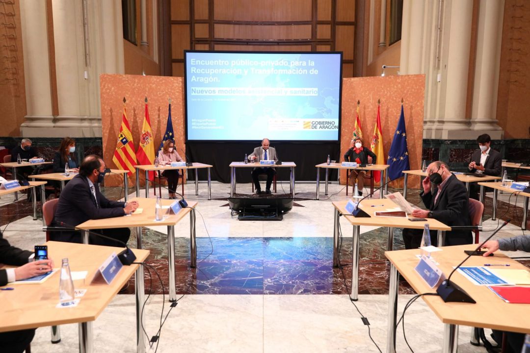 Reunión sobre los fondos europeos en la sede del Gobierno de Aragón Reunión sobre los fondos europeos en la sede del Gobierno de Aragón