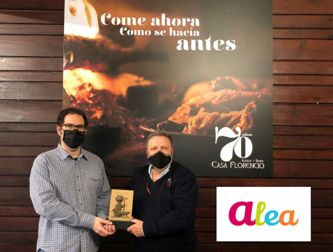 Rafa Miquel (derecha) con José Félix Criado, de la asociación Alea Rafa Miquel (derecha) con José Félix Criado, de la asociación Alea