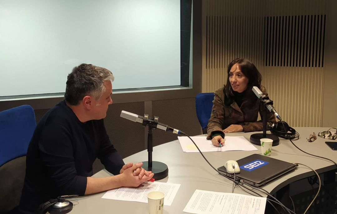 La delegada del Gobierno en Madrid, Mercedes González, durante la entrevista La delegada del Gobierno en Madrid, Mercedes González, durante la entrevista
