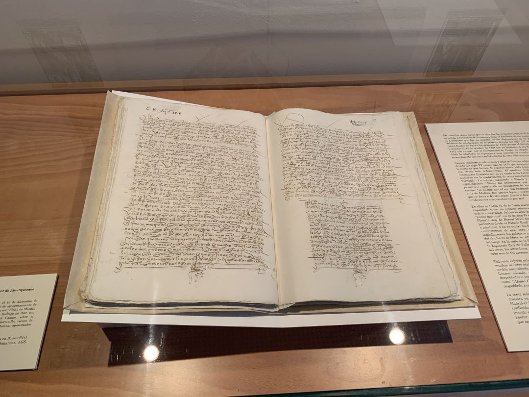 Ordenanzas sobre las ferias de Medina del Campo que se expone en el Museo de las Ferias Ordenanzas sobre las ferias de Medina del Campo que se expone en el Museo de las Ferias