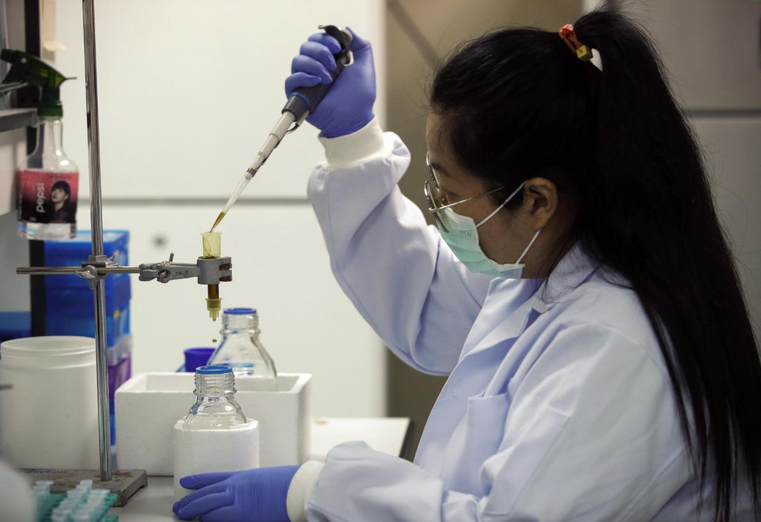 Laboratorio donde se estudia el SARS CoV-2. Laboratorio donde se estudia el SARS CoV-2.