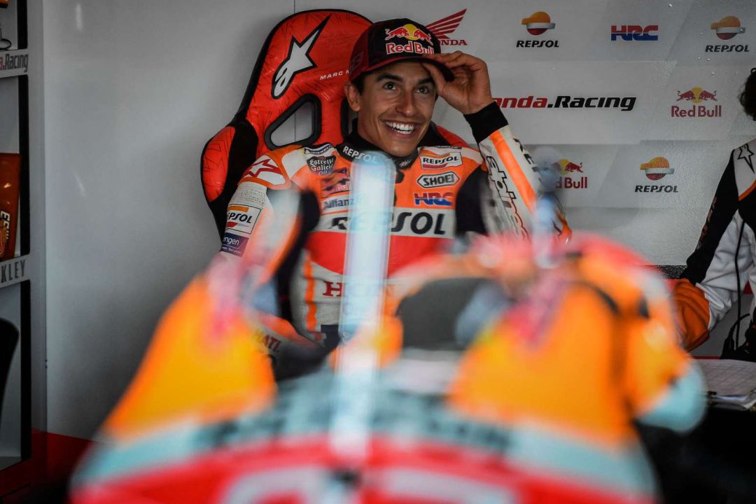 El español Marc Márquez, en su regreso al Mundial de Moto GP. El español Marc Márquez, en su regreso al Mundial de Moto GP.