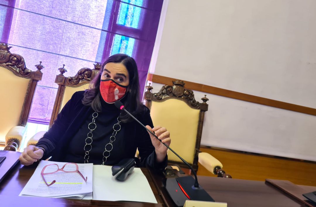 María Orozco (Cs), la edil de hacienda, ha sido la encargada de defender este punto en el orden del día María Orozco (Cs), la edil de hacienda, ha sido la encargada de defender este punto en el orden del día