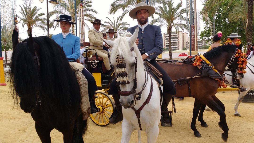 Jinetes en la Feria del Caballo de Jerez Jinetes en la Feria del Caballo de Jerez