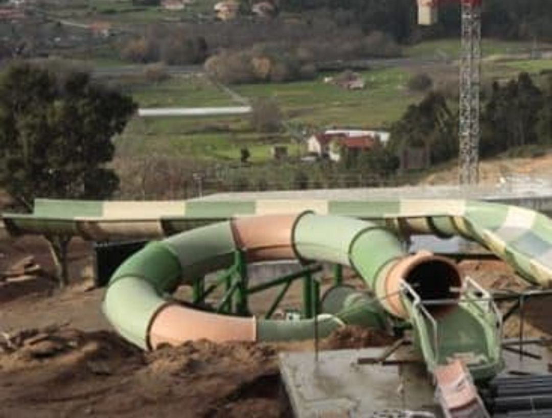 Obras del parque acuático de Meis Obras del parque acuático de Meis