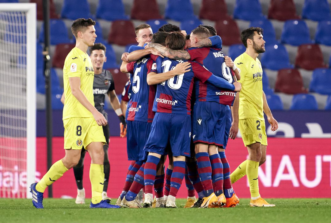 Imagen del último partido entre ambos equipos que terminó con la clasificación del Levante para las semifinales de la Copa del Rey Imagen del último partido entre ambos equipos que terminó con la clasificación del Levante para las semifinales de la Copa del Rey