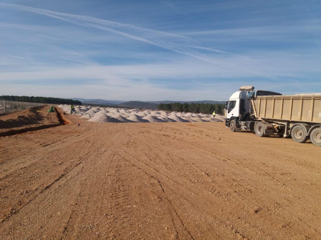 Obras de la explanación del ATI Obras de la explanación del ATI