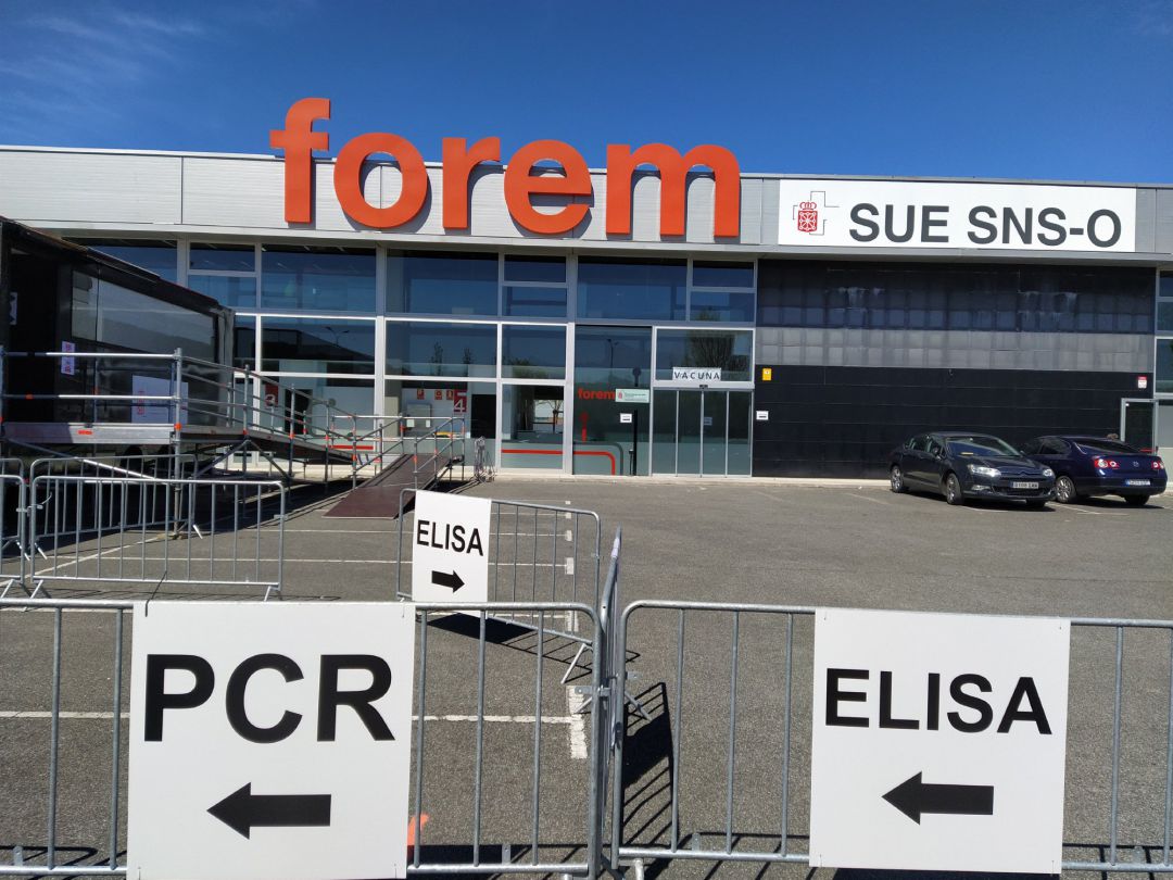 Espacio de Forem en Mutilva, donde el Gobierno de Navarra realiza pruebas de PCR y Elisa, y adminsitra vacunas frente al Covid-19. Espacio de Forem en Mutilva, donde el Gobierno de Navarra realiza pruebas de PCR y Elisa, y adminsitra vacunas frente al Covid-19.