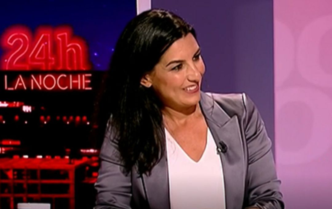 Rocío Monasterio, candidata de Vox a la presidencia de la Comunidad de Madrid, durante la entrevista Rocío Monasterio, candidata de Vox a la presidencia de la Comunidad de Madrid, durante la entrevista