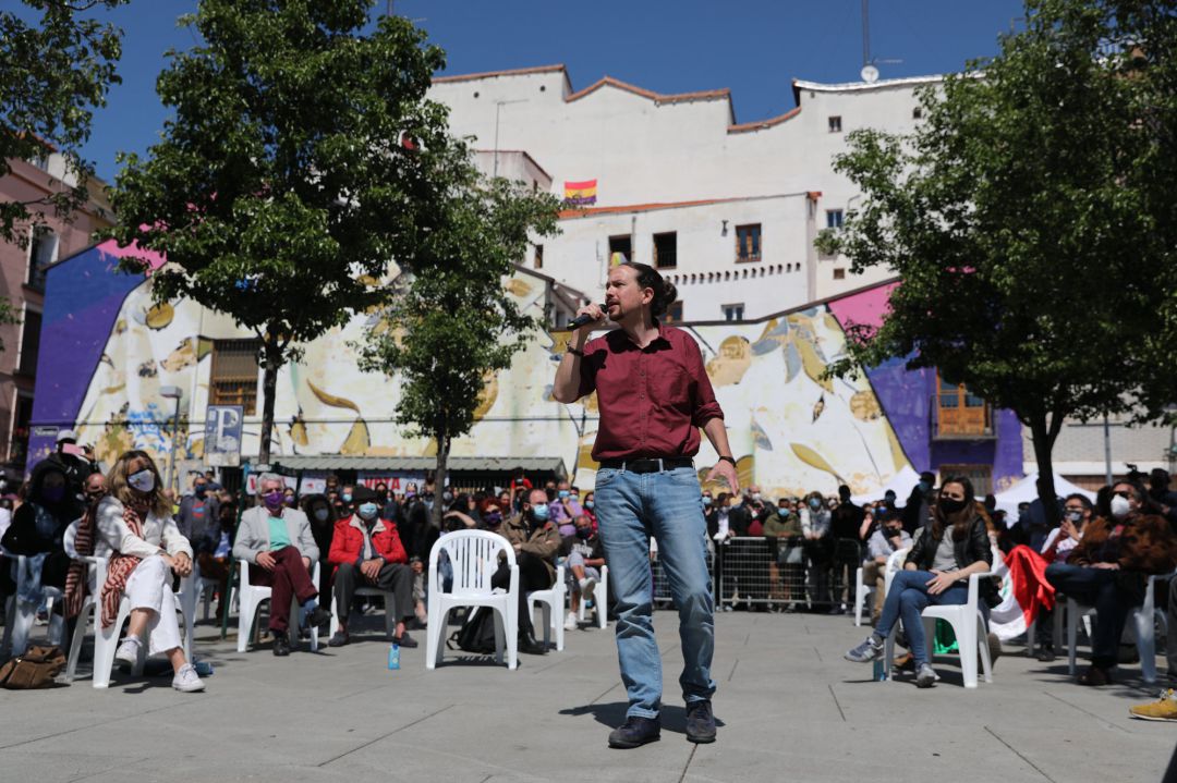 El candidato de Unidas Podemos a la Presidencia de la Comunidad de Madrid, Pablo Iglesias El candidato de Unidas Podemos a la Presidencia de la Comunidad de Madrid, Pablo Iglesias