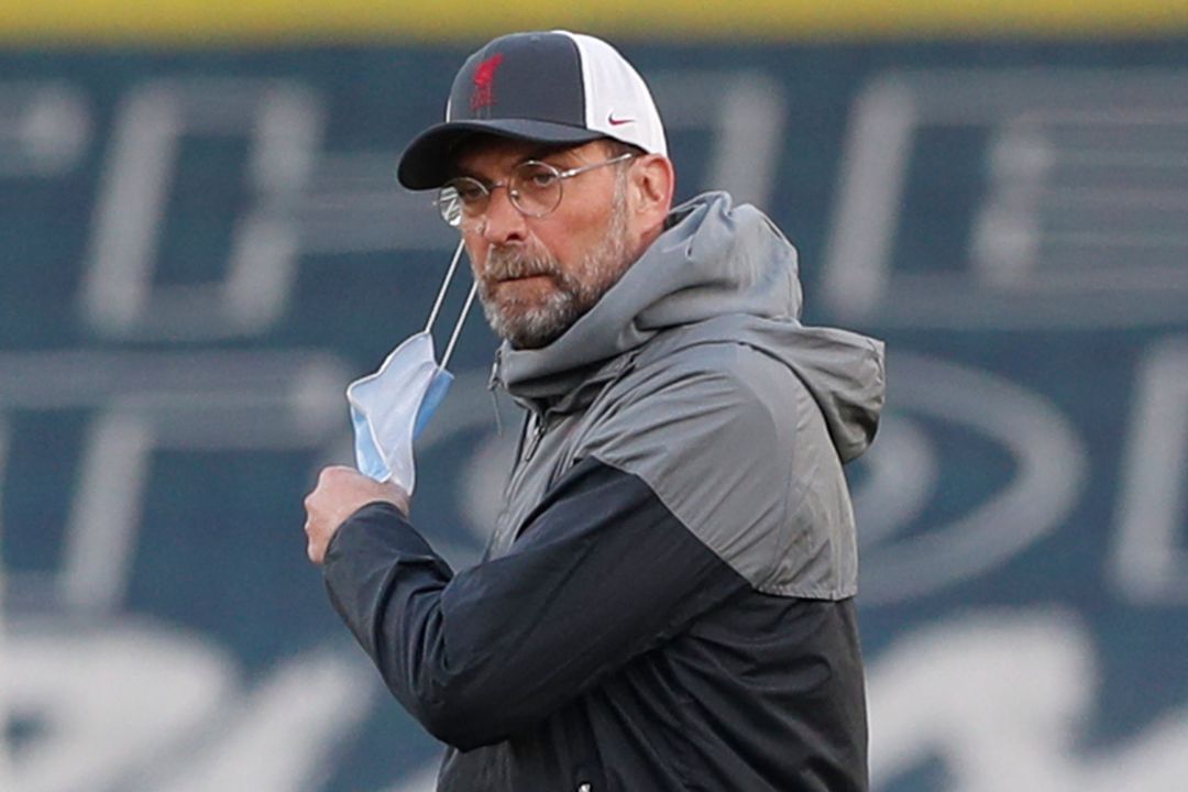 Klopp, durante el partido contra el Leeds United. Klopp, durante el partido contra el Leeds United.