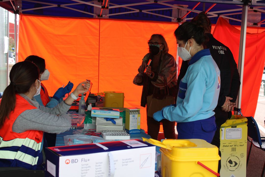 Vacunación en Úbeda durante la jornada del19 de abril Vacunación en Úbeda durante la jornada del19 de abril