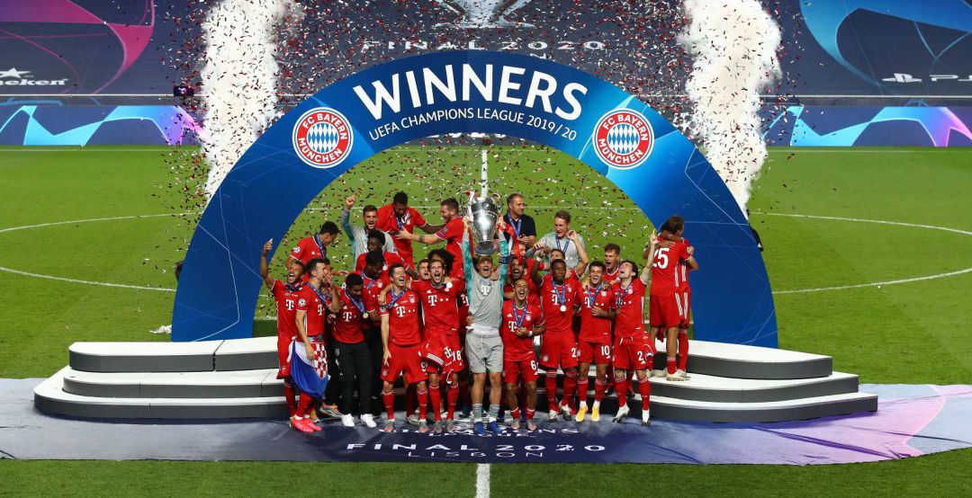 Los jugadores del Bayern celebran la Champions ganada en la última final de la Champions ante el PSG. Los jugadores del Bayern celebran la Champions ganada en la última final de la Champions ante el PSG.