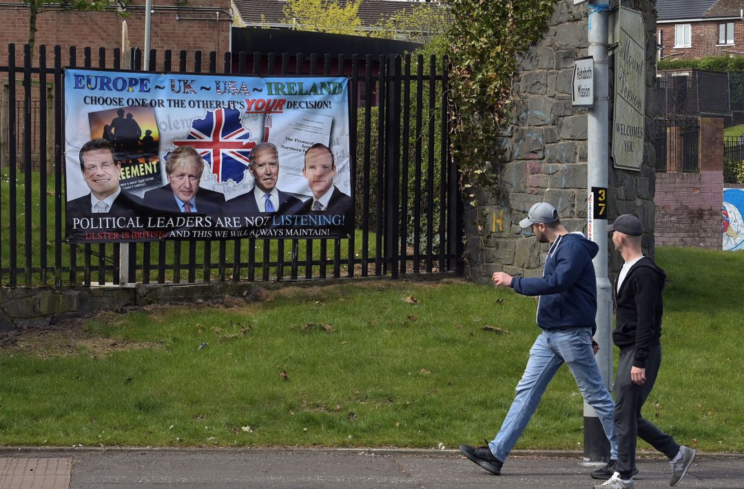 Las dificultades del brexit para el mercado interior británico han ahondado las tensiones sociales y políticas en Irlanda del Norte Las dificultades del brexit para el mercado interior británico han ahondado las tensiones sociales y políticas en Irlanda del Norte