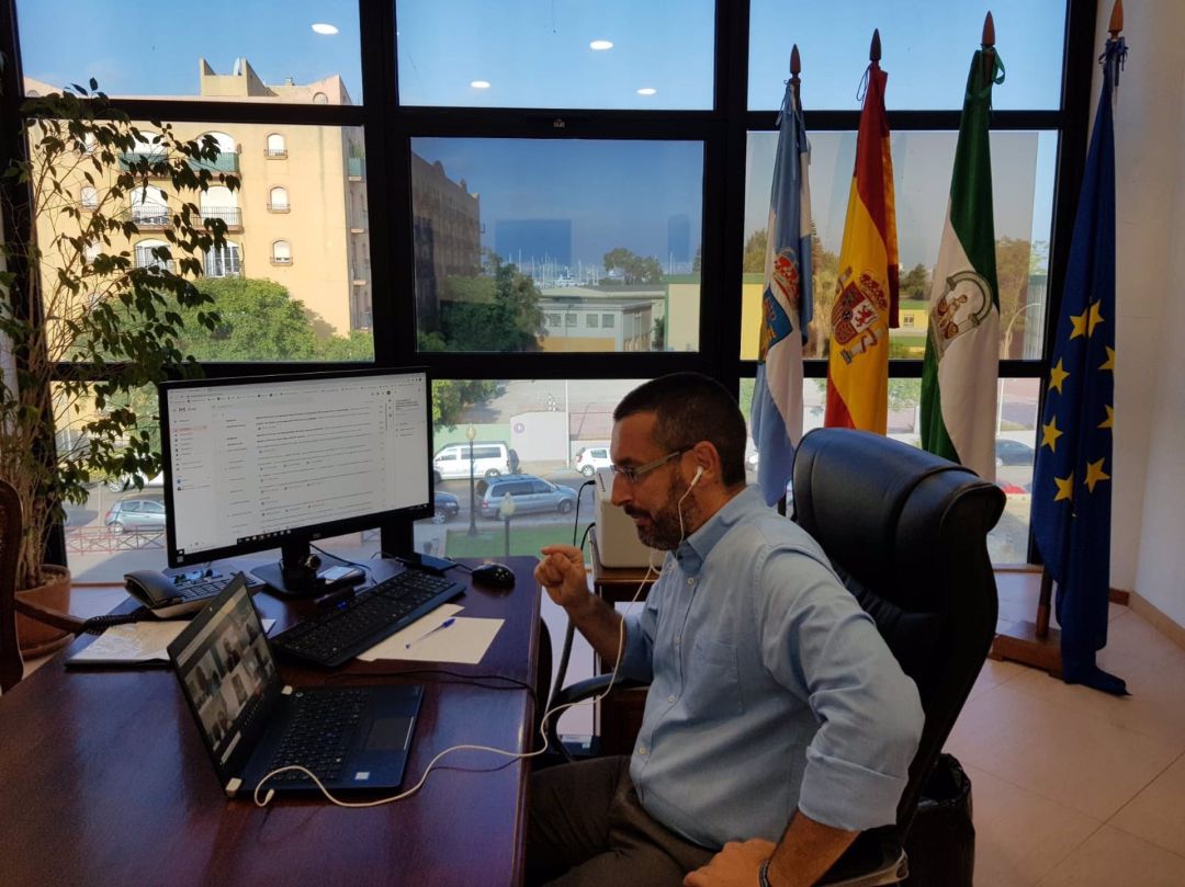 Juan Franco, alcalde de La Línea. Juan Franco, alcalde de La Línea.