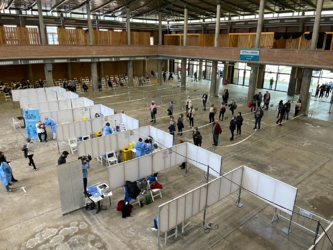 La vacunació a Fira de Girona La vacunació a Fira de Girona