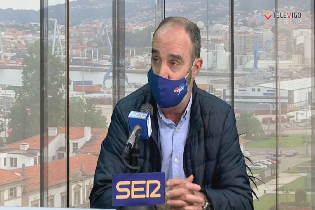 jUAN Lamas durante la entrevista en Televigo jUAN Lamas durante la entrevista en Televigo