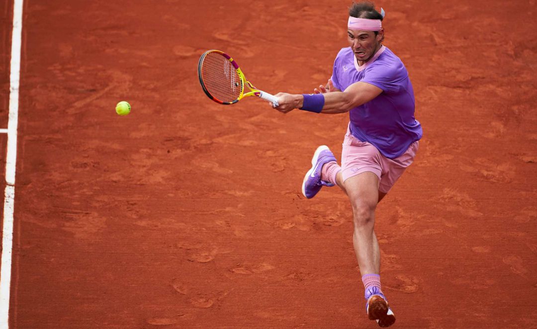 Rafa Nadal, en su estreno en Barcelona. Rafa Nadal, en su estreno en Barcelona.