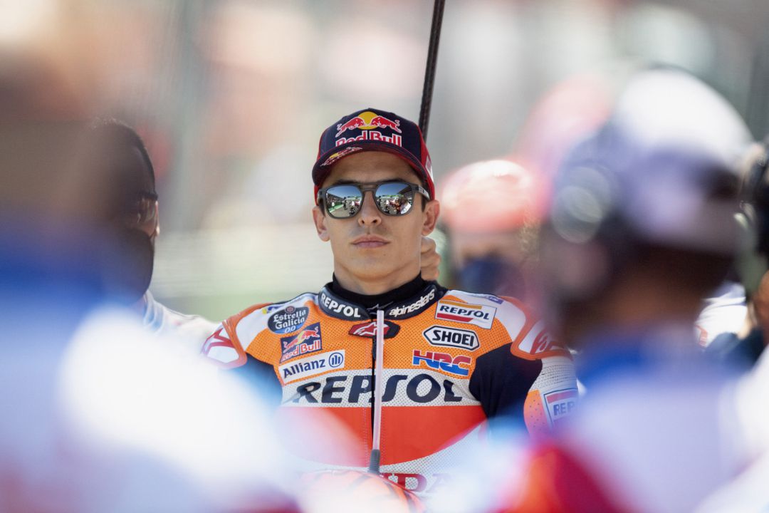 Marc Márquez durante el último Gran Premio Marc Márquez durante el último Gran Premio