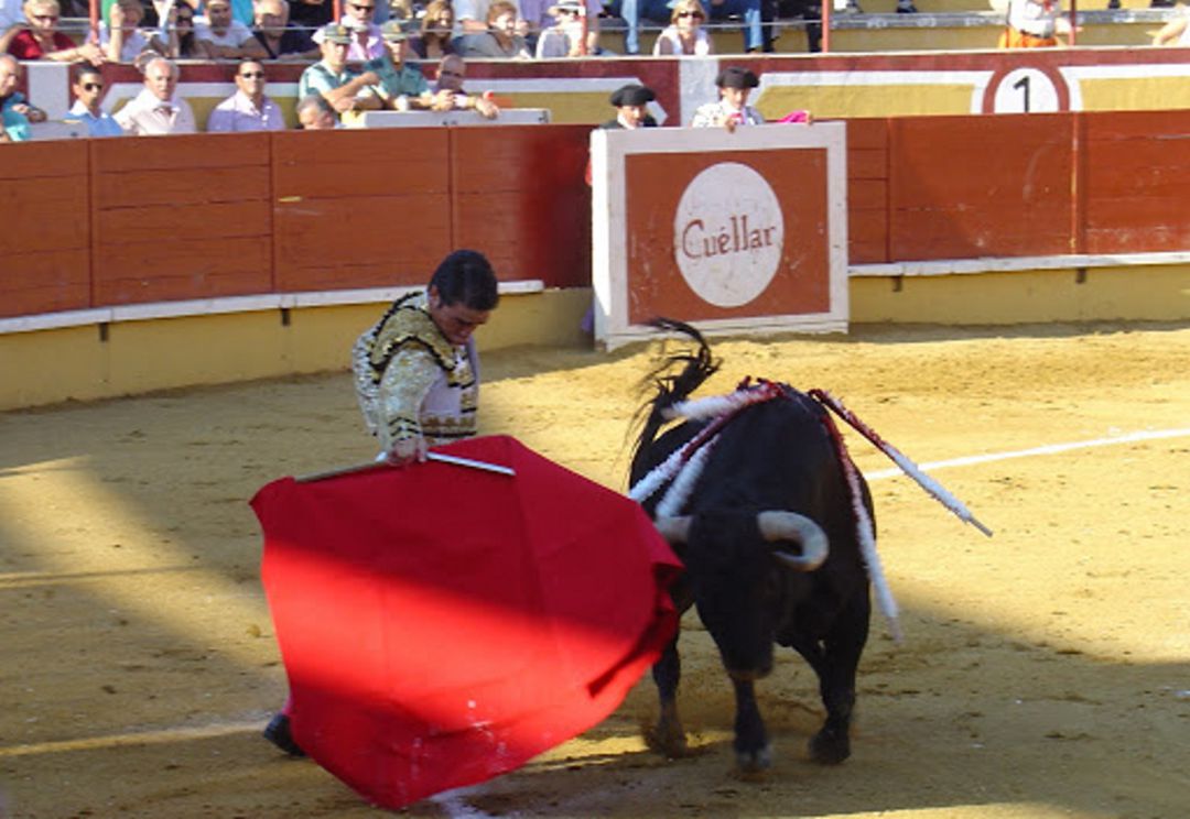 El torero cuellarano, Javier Herrero torea en el coso de Cuéllar El torero cuellarano, Javier Herrero torea en el coso de Cuéllar