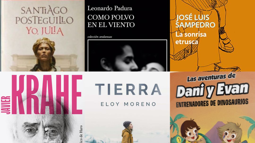 Detalles de la portada de los seis libros recomendados. Detalles de la portada de los seis libros recomendados.