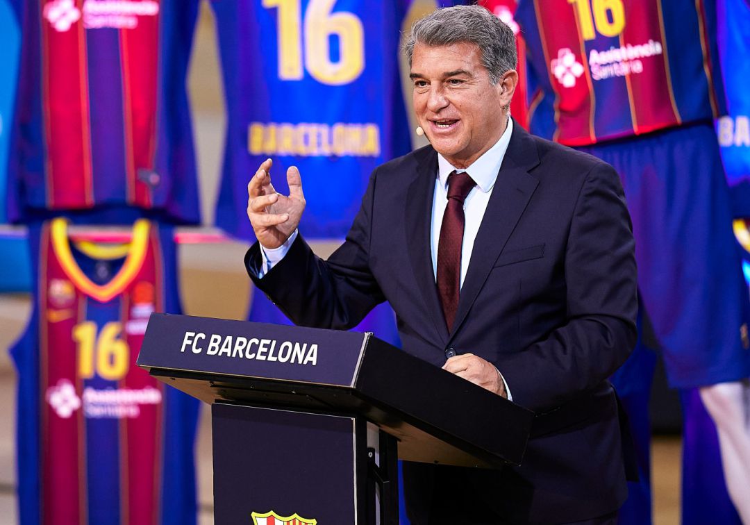 El presidente del Barcelona Joan Laporta. El presidente del Barcelona Joan Laporta.