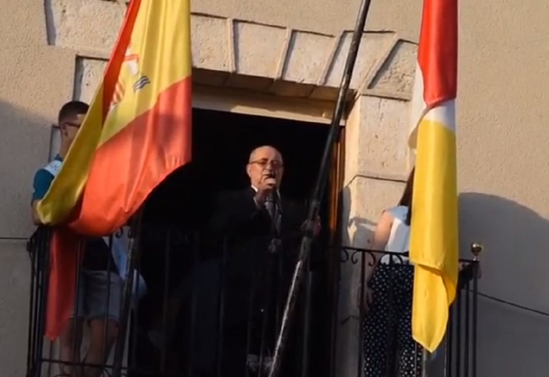 Juan José Gutiérrez, en el pregón de 2019 Juan José Gutiérrez, en el pregón de 2019