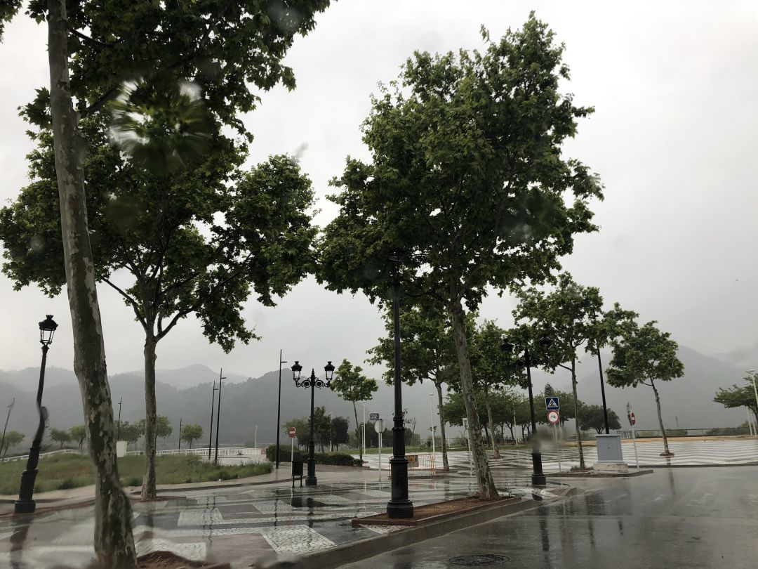 Lluvia en la ciudad de Gandia Lluvia en la ciudad de Gandia