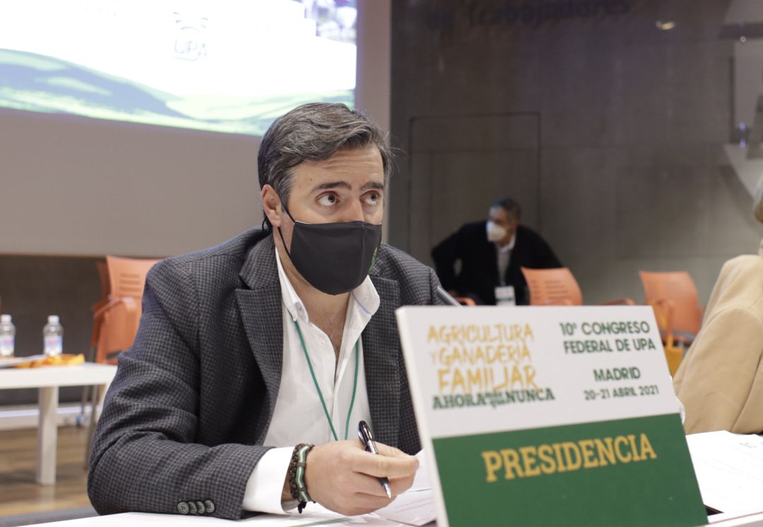 Cristóbal Cano, durante un momento transcurrido en Madrid dentro del Congreso Estatal de UPA Cristóbal Cano, durante un momento transcurrido en Madrid dentro del Congreso Estatal de UPA